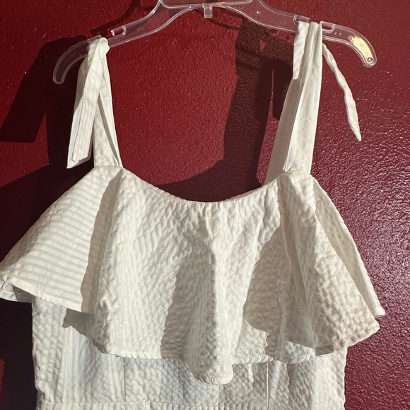a new day White Tie Strap Lined Dress, Size M - Picture 3 of 9